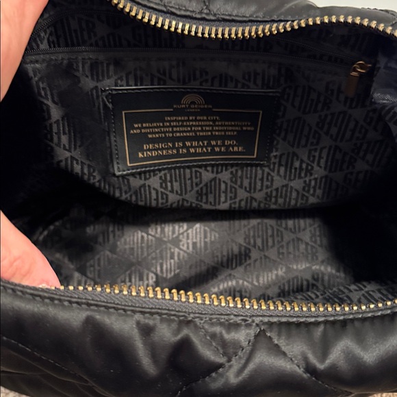 Kurt Geiger Black Quilted Shoulder Bag with Gold Chain and Raven 🐦‍⬛ - Picture 13 of 14